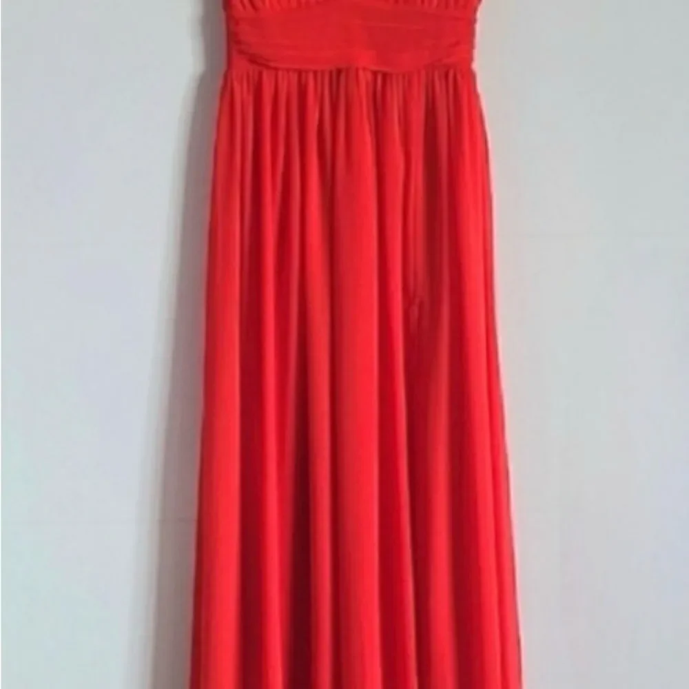 Love X Design Athen Plunging V-Neck Maxi Dress, Red, NWT - Picture 4 of 13